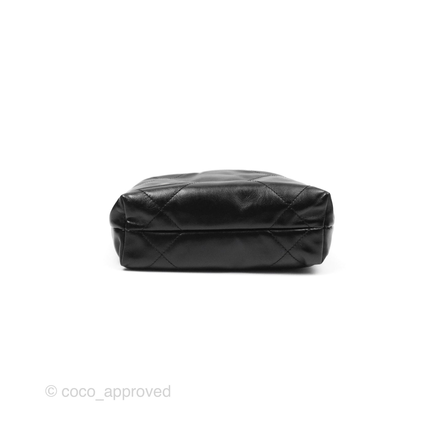 Chanel 22 Mini Bag Black Crumpled Calfskin