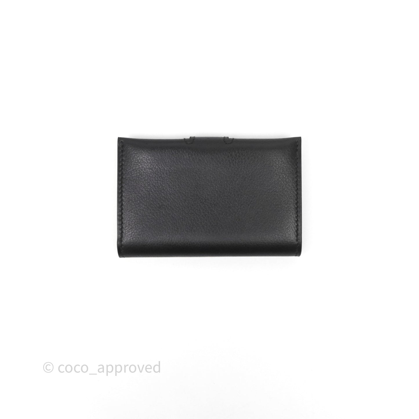 Hermes Porte-Cartes R.M.S Veau Evergrain Noir