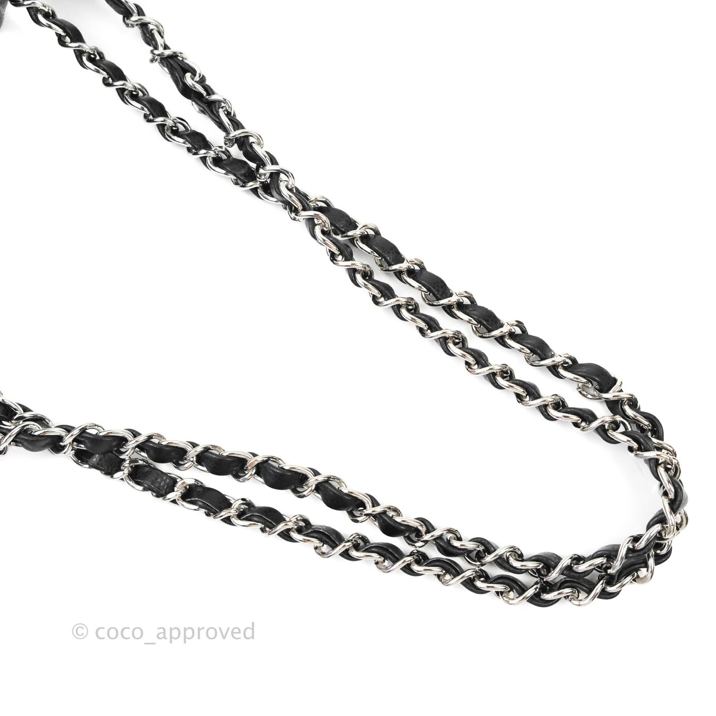 Chanel Jumbo Single Flap Black Caviar Silver Hardware