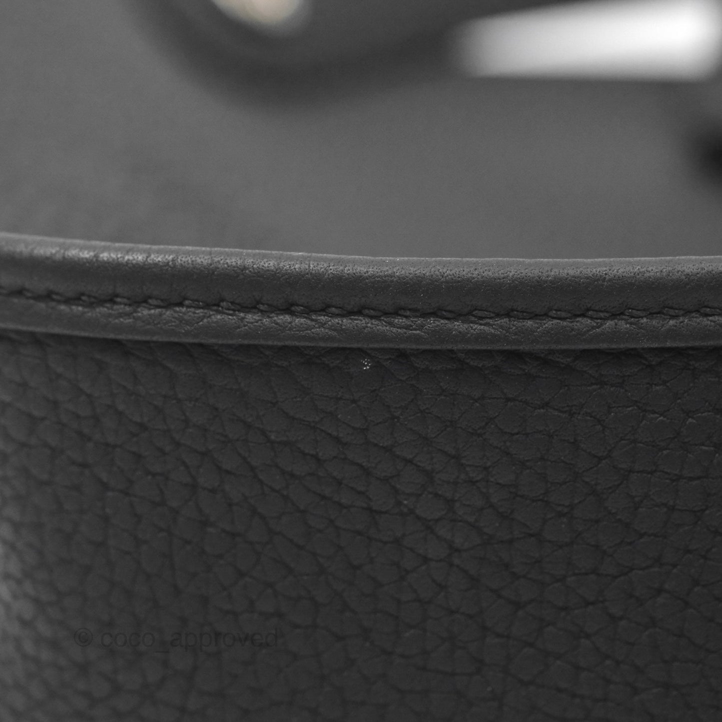 Hermès Evelyne III 29 Noir 89 Clemence Silver Hardware