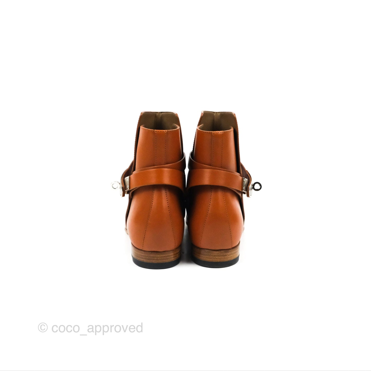 Hermès Neo Ankle Boots Naturel Calfskin Size 39