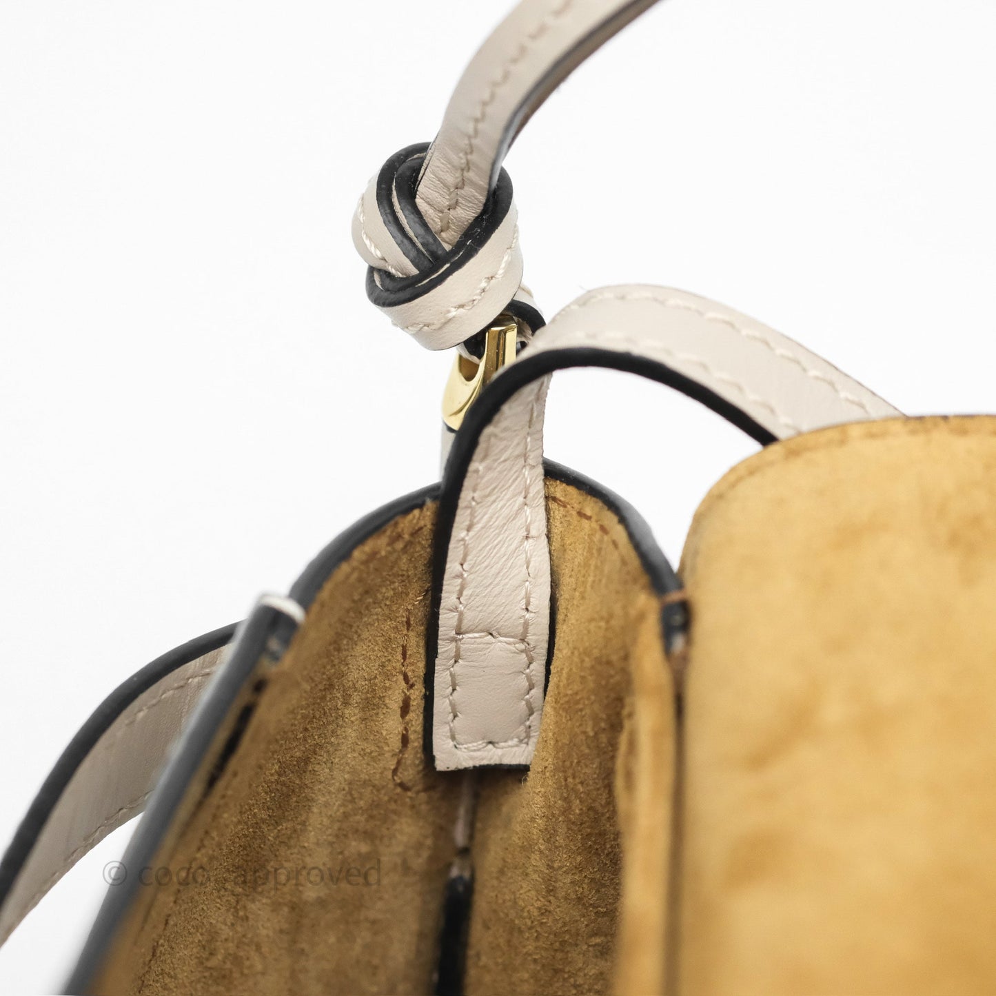Loewe Mini Dual Gate Bag Sand Grain Calfskin