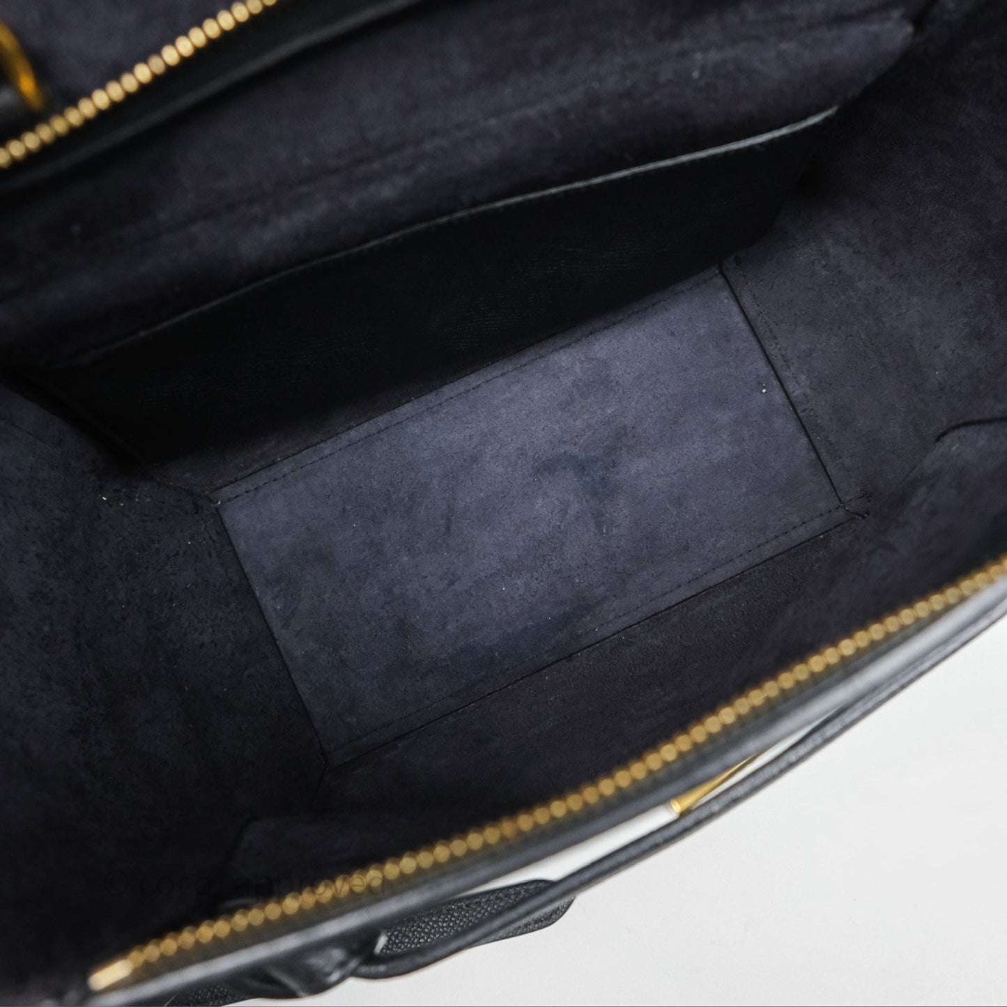 Celine Micro Belt Bag Black Grained Calfskin Gold Hardware