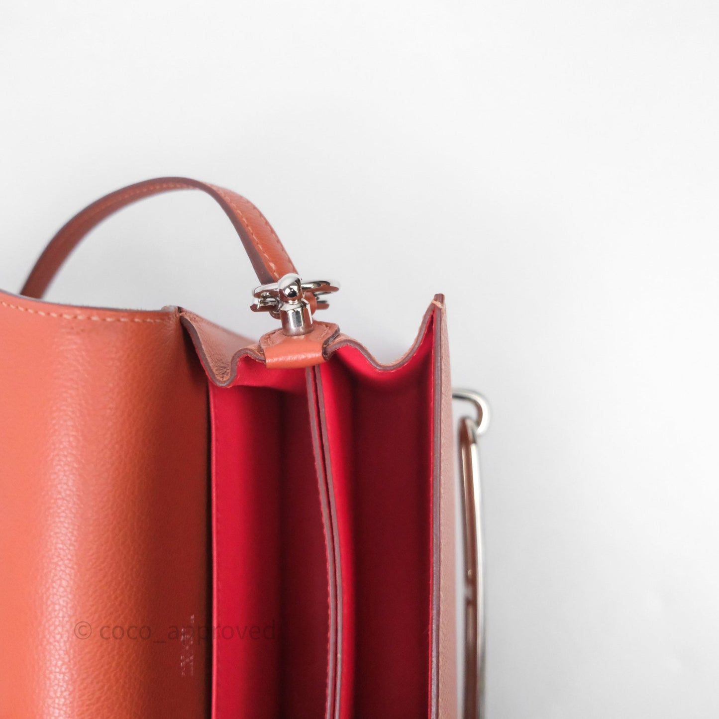 Hermès Roulis Mini 18 Evercolor AH Brush/ Rose Jaipur T5 Palladium Hardware
