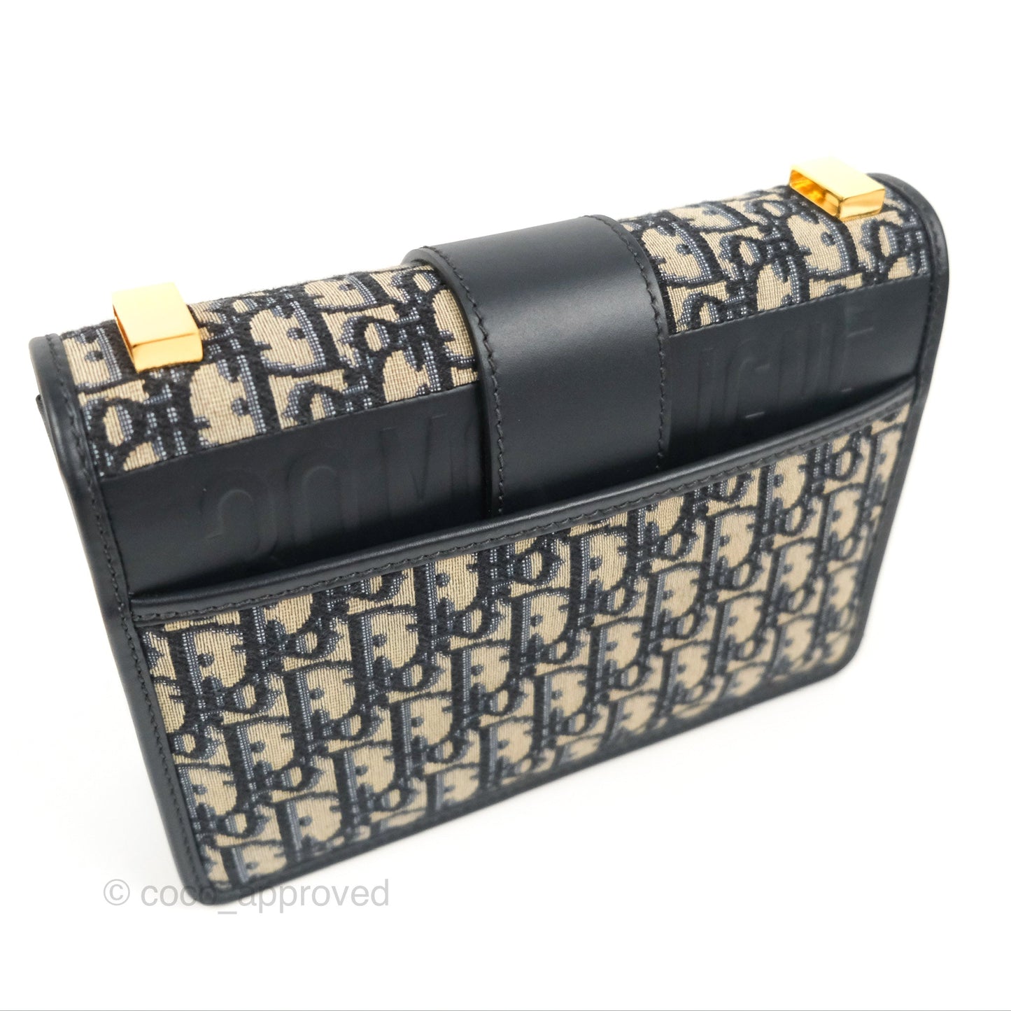 Dior 30 Montaigne Bag Blue Dior Oblique Jacquard