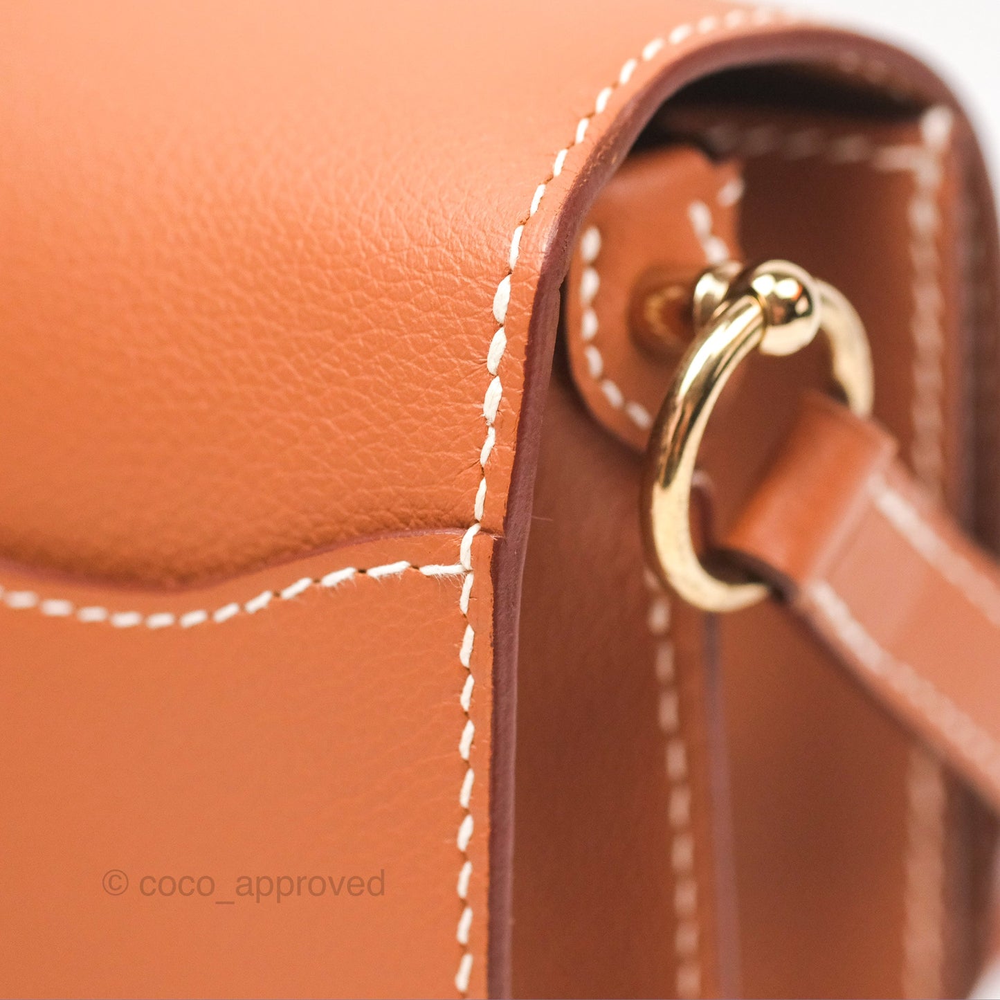 Hermès Roulis 23 Gold Evercolor Gold Hardware