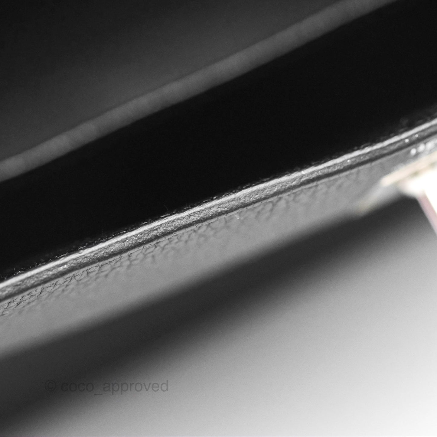 Hermès Retourne Kelly 25 Black Togo Palladium Hardware