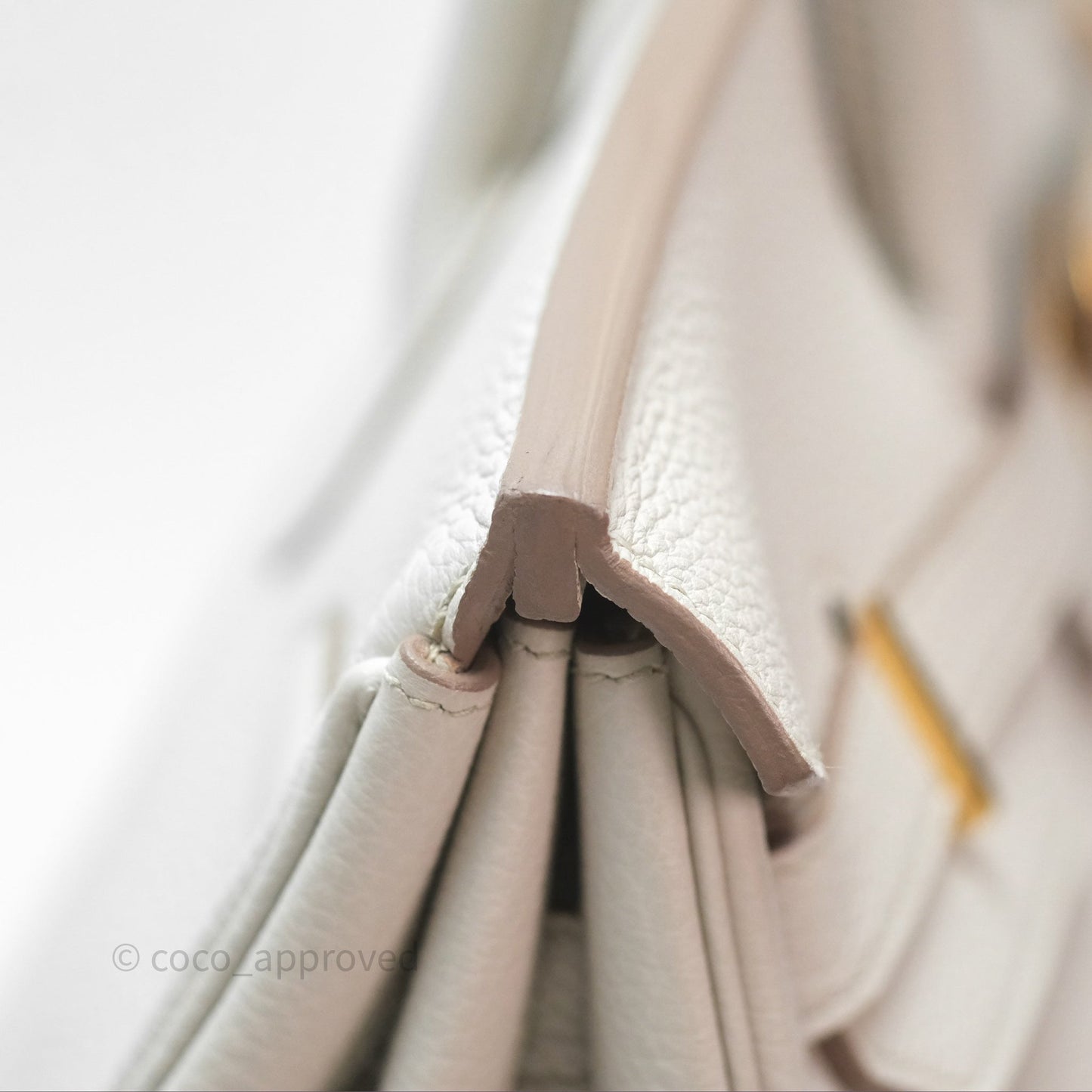 Hermès Retourne Birkin 35 Beton Togo Gold Hardware