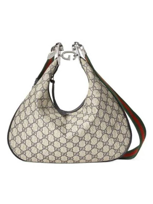 Luxury Gucci Trending 2025 Attache Large Shoulder Bag Beige