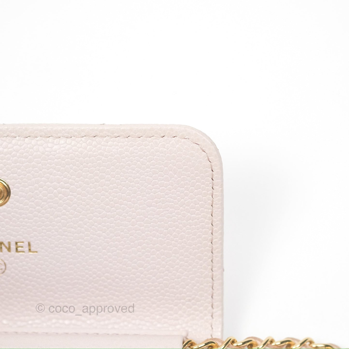 Chanel Miss Coco Clutch With Chain Quilted Lilac Pink Caviar Gold Hardware