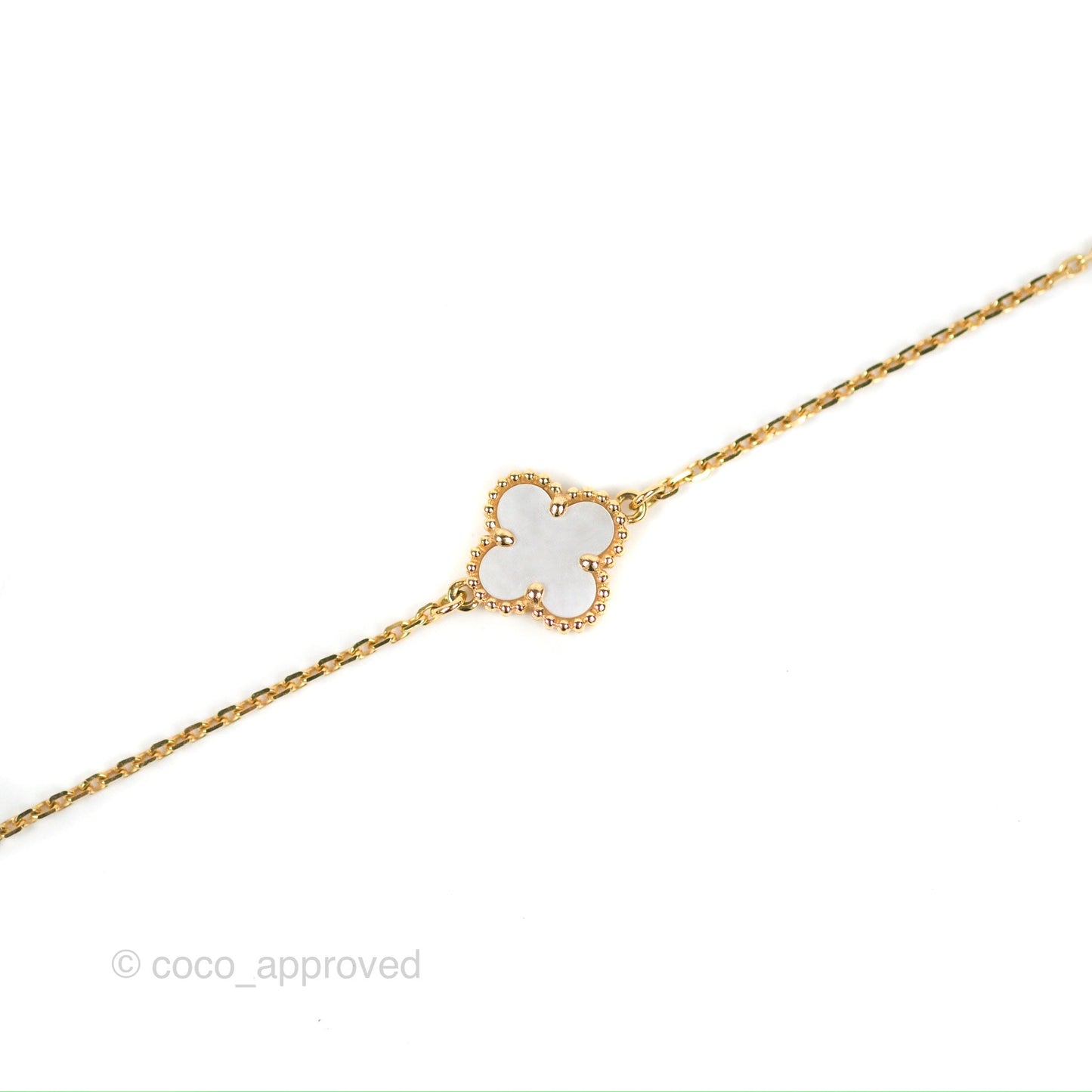 Van Cleef & Arpels Sweet Alhambra Bracelet Yellow Gold & Mother-of-pearl