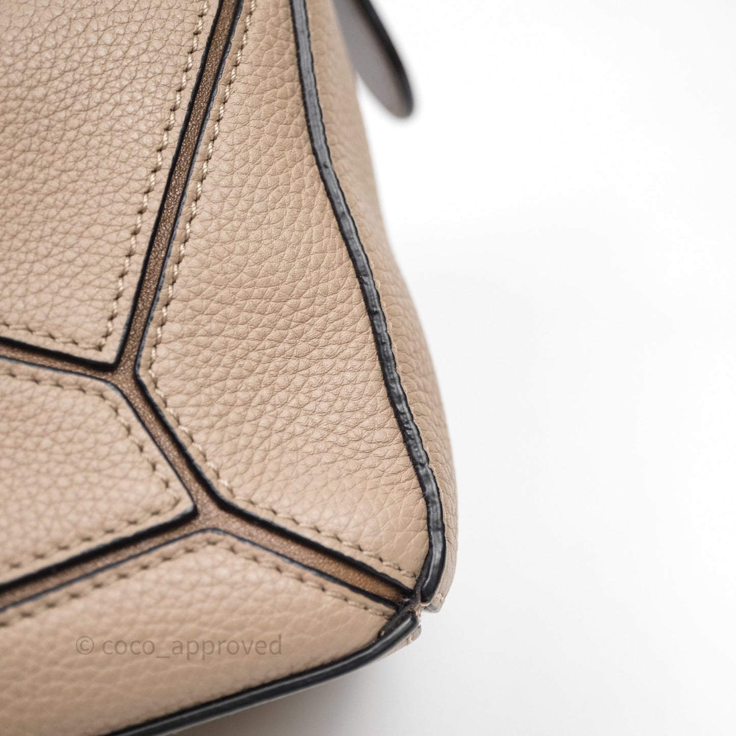 Loewe Small Puzzle Bag Sand Mink Grained Calfskin