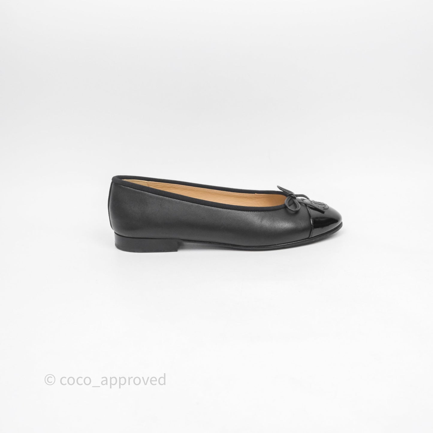 Chanel Ballet Flats Black Size 36.5
