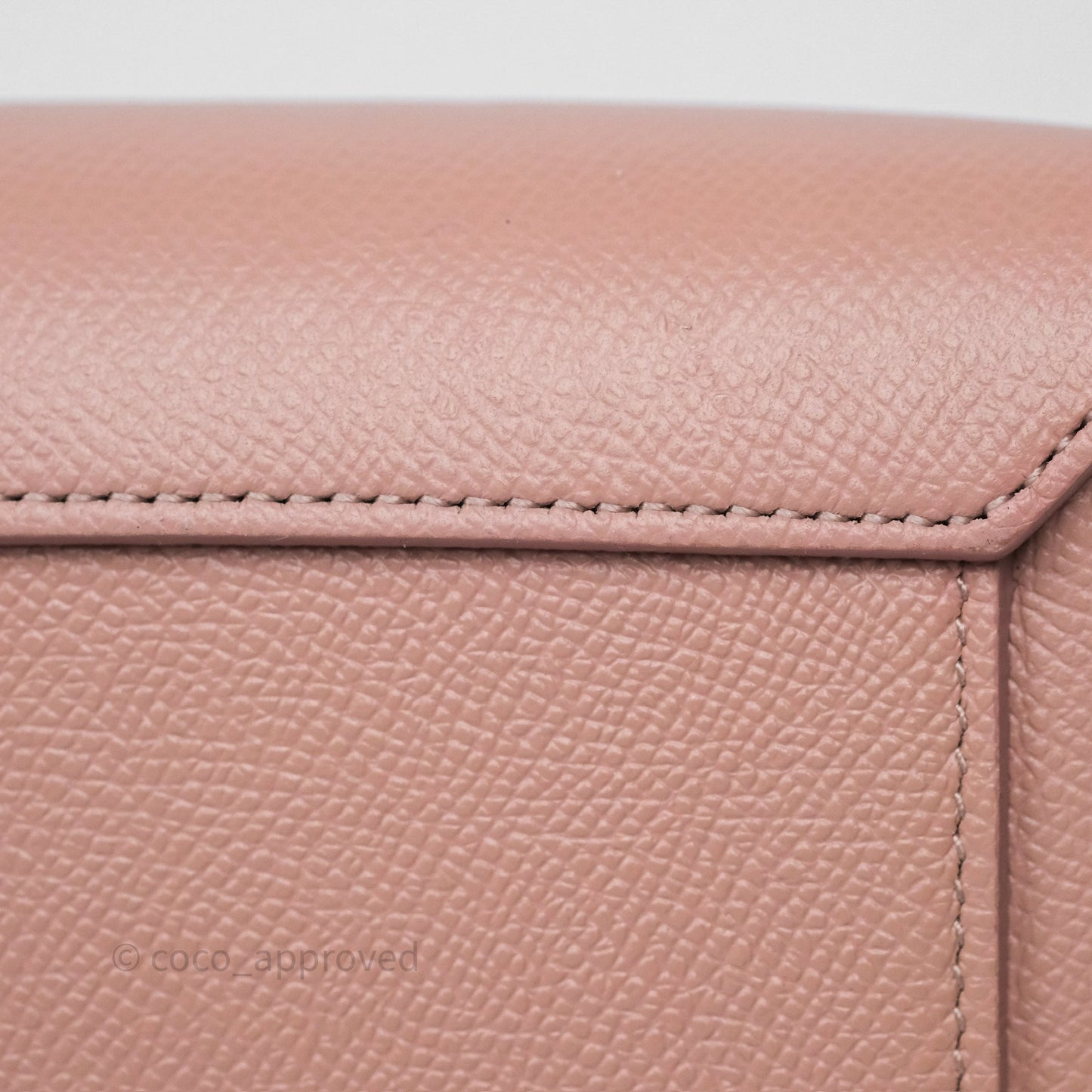 Celine Nano Belt Bag Vintage Pink Grained Calfskin Gold Hardware