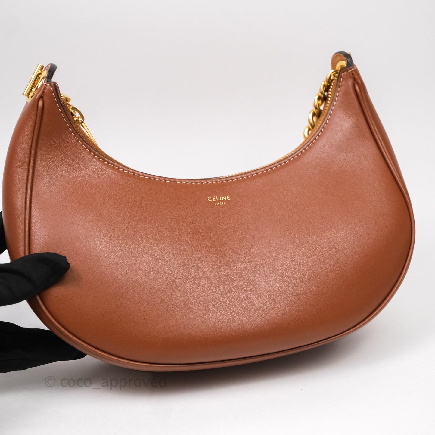 Celine Medium Ava Chain Bag Calfskin Tan