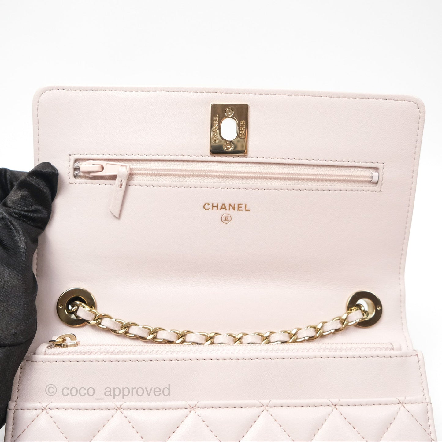 Chanel Trendy CC WOC Quilted Pink Lambskin Gold Hardware