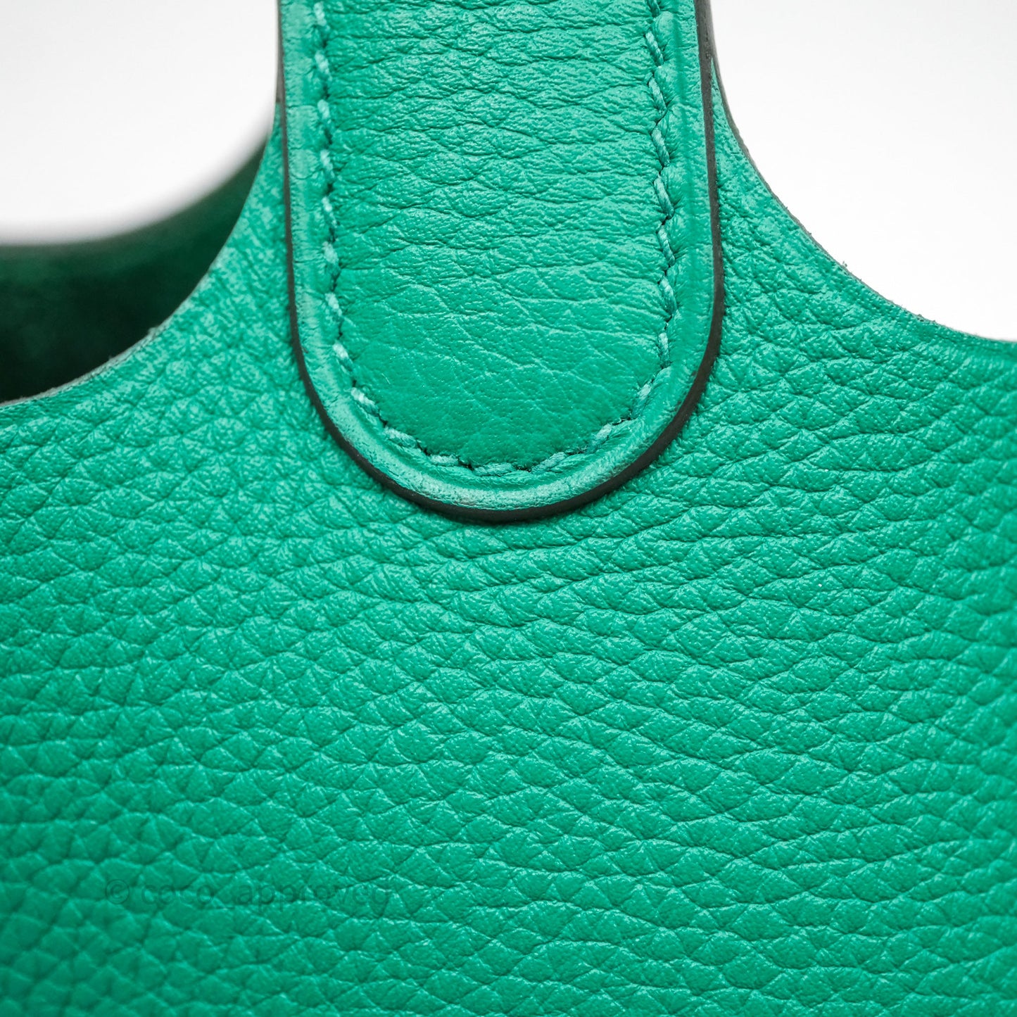 Hermes Picotin 18 Vert Jade O6 Clemence Palladium Hardware
