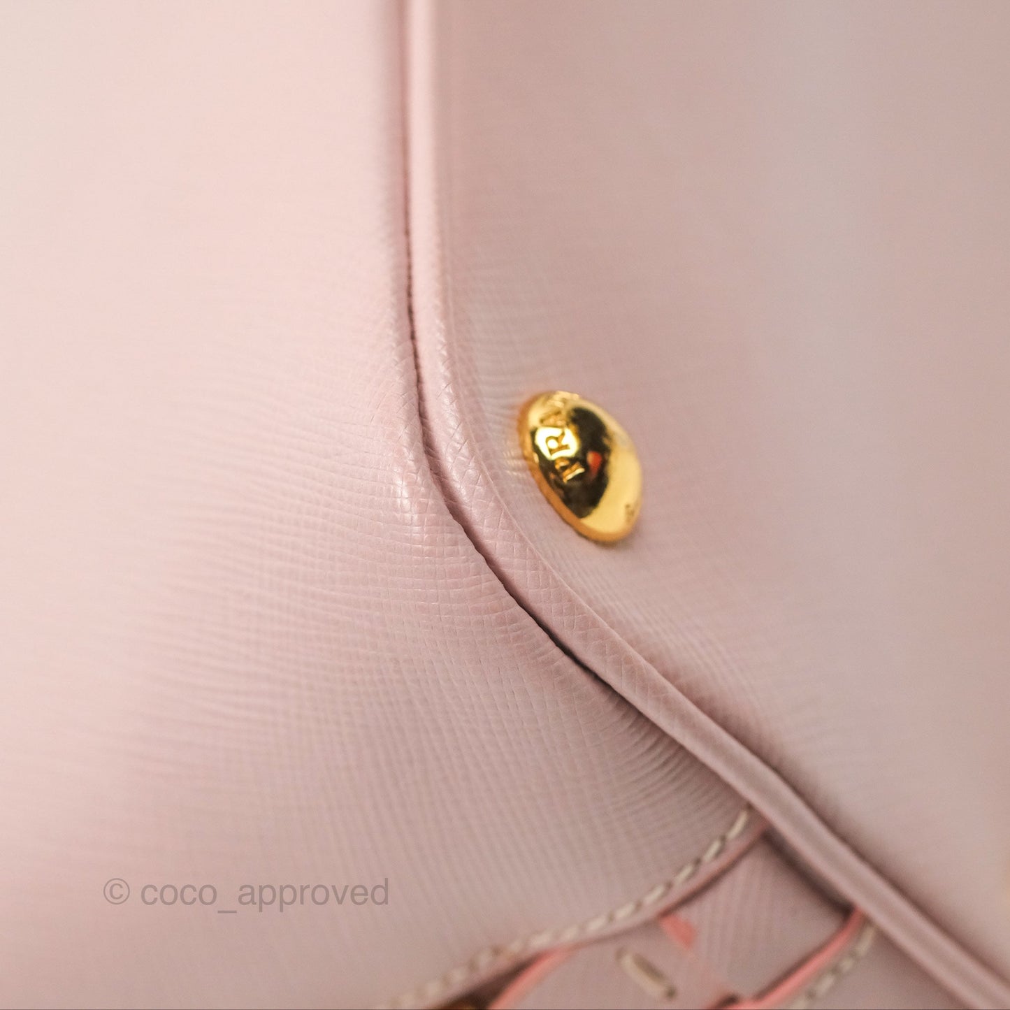 Prada Small Promenade Bag Saffiano Lux Light Pink