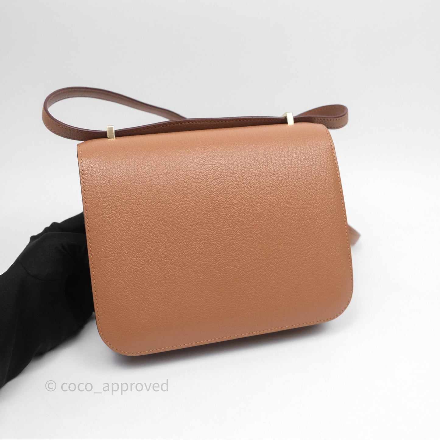 Hermès Constance Mini Quebracho Chevre Gold Hardware