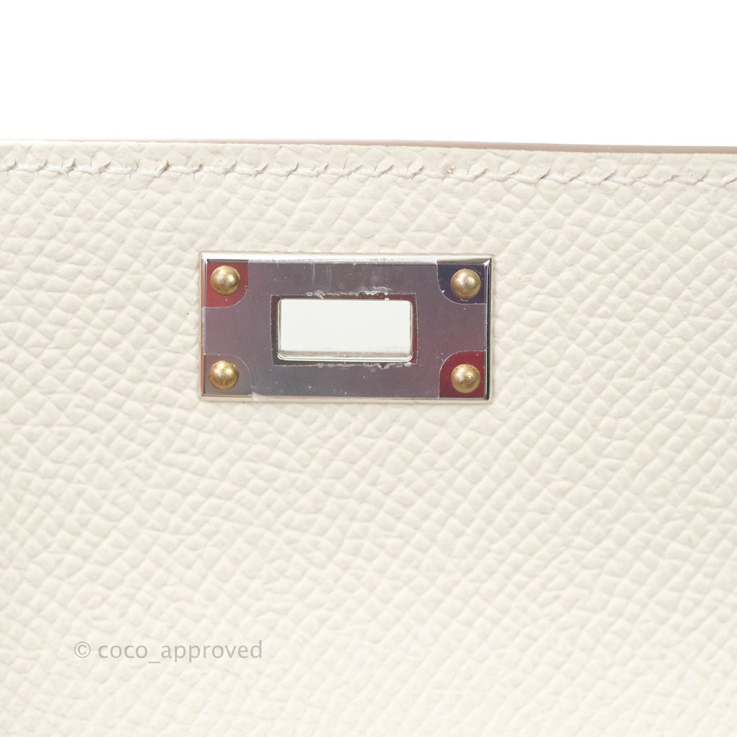 Hermès Kelly Pocket Compact Wallet Epsom Cream