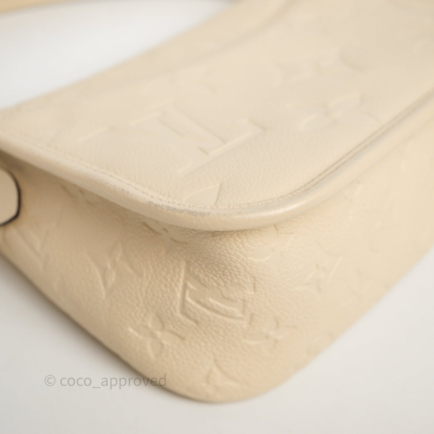 Louis Vuitton Diane Crème Beige Monogram Empreinte Leather
