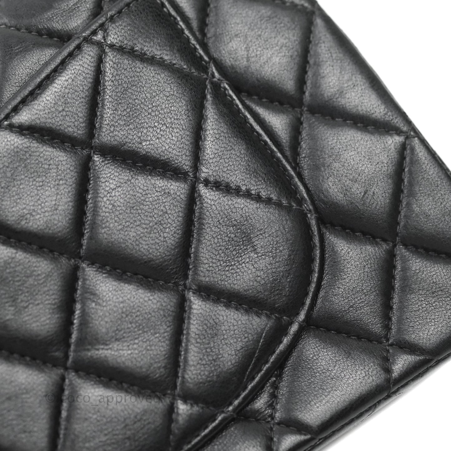 Chanel Classic Vintage Small S/M Flap Black Lambskin 24K Gold Hardware