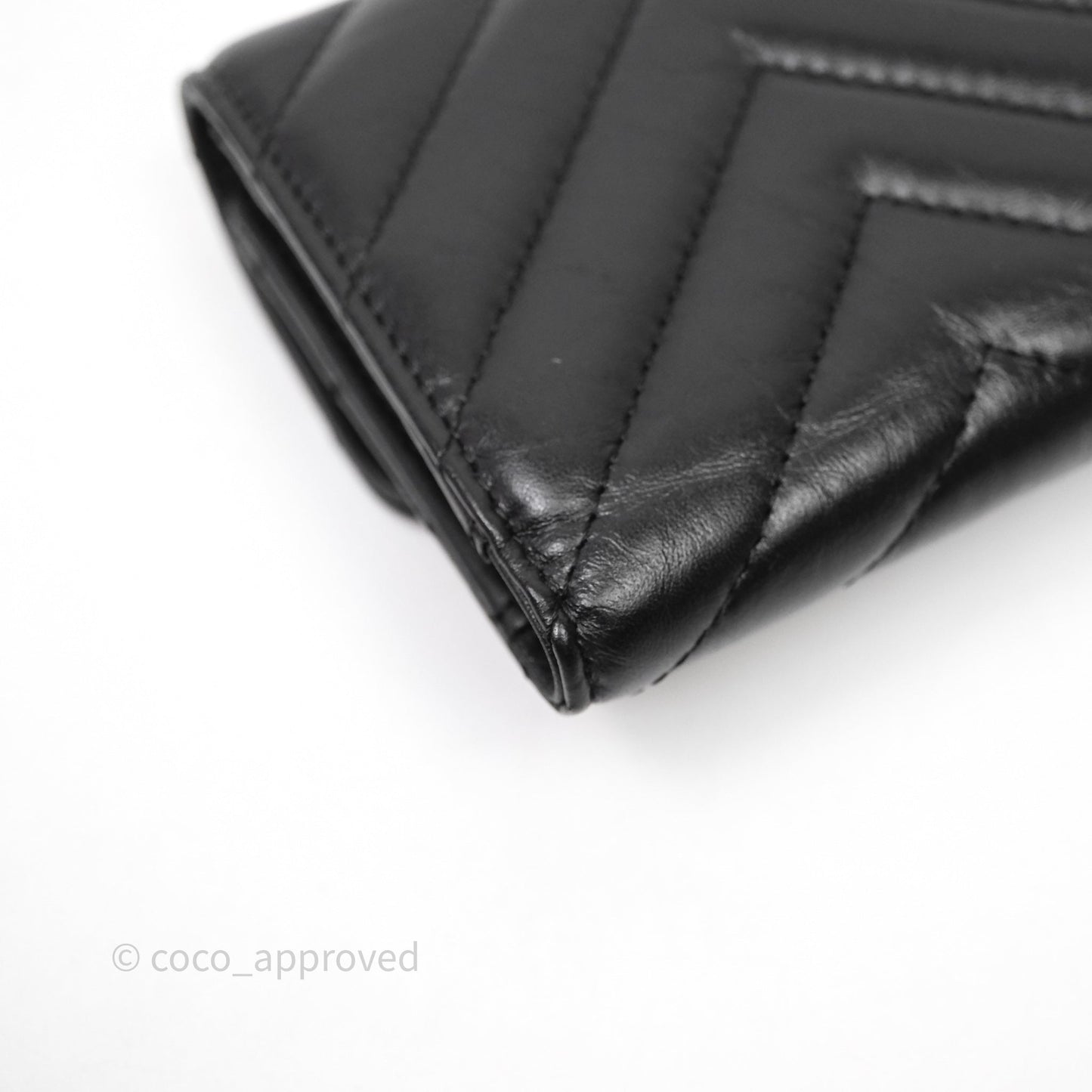 Chanel Chevron Reissue Wallet So Black Aged Calfskin