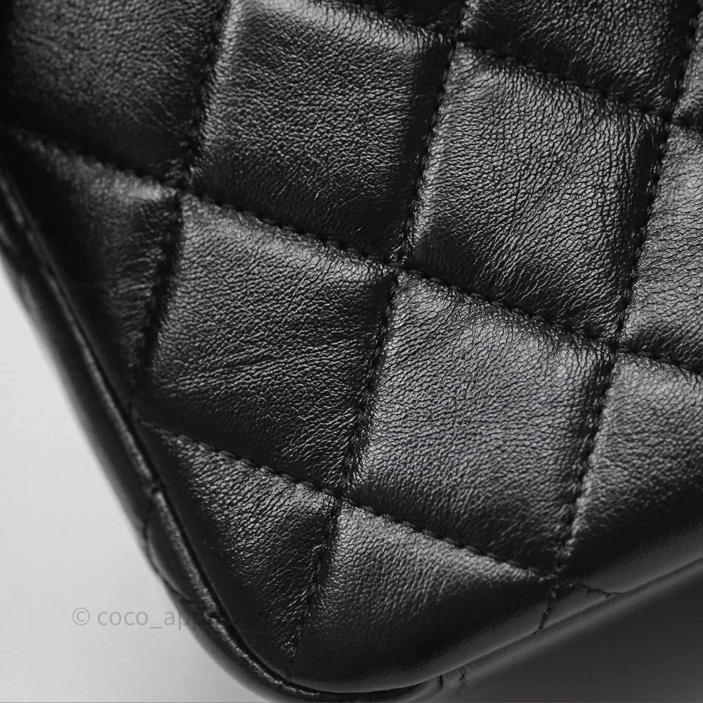 Chanel Quilted Flap Bag Black Lambskin Aged Gold Hardware 22P