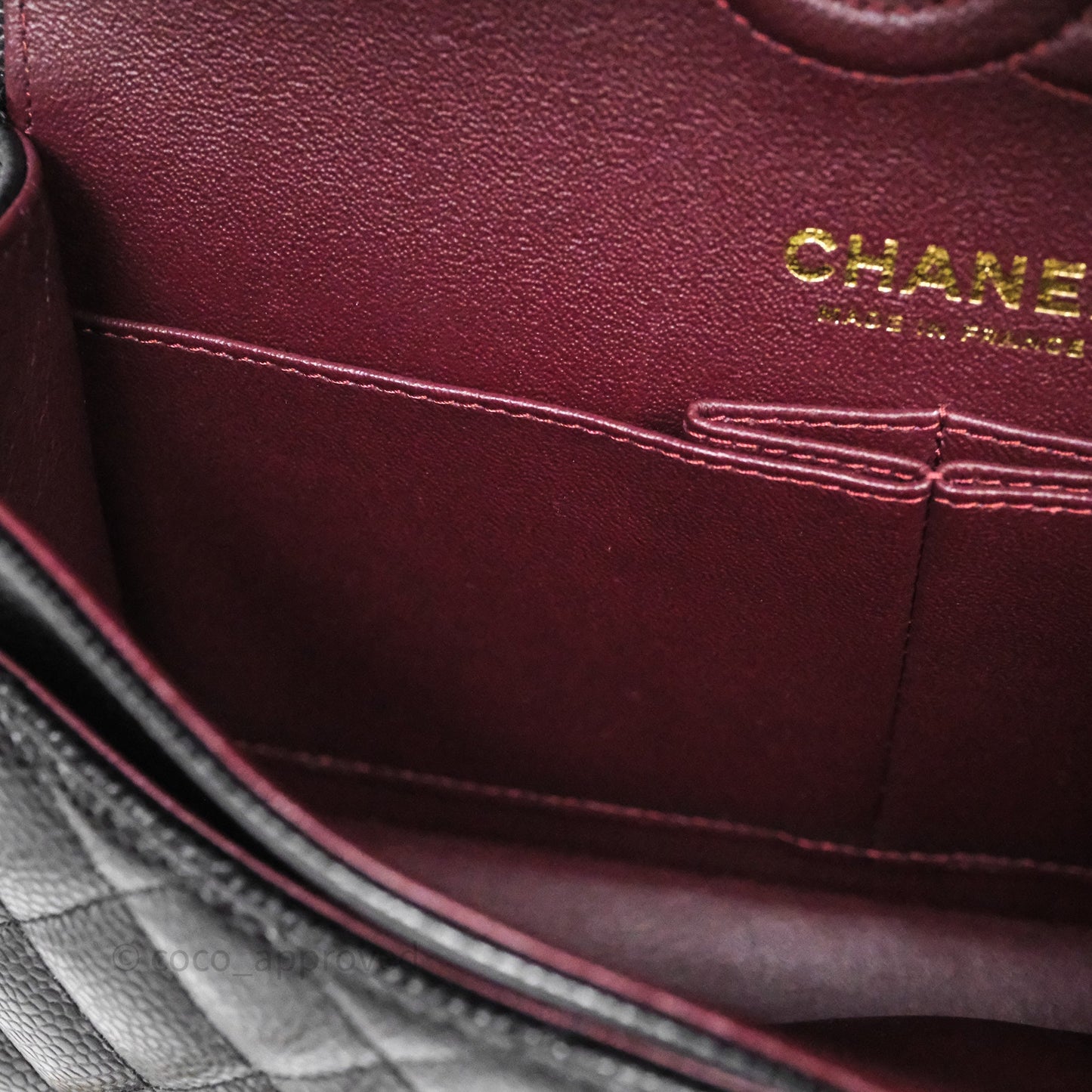Chanel Small Classic Flap Quilted Black Caviar Gold Hardware