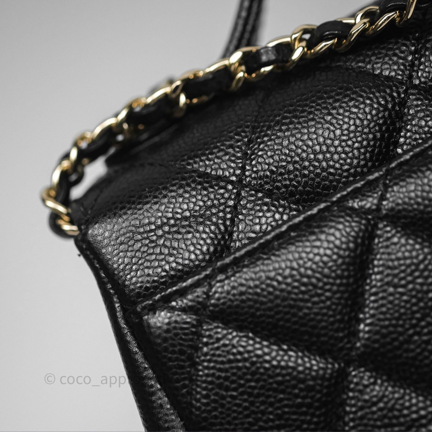 Chanel Quilted Small Business Affinity Flap Black Caviar Gold Hardware