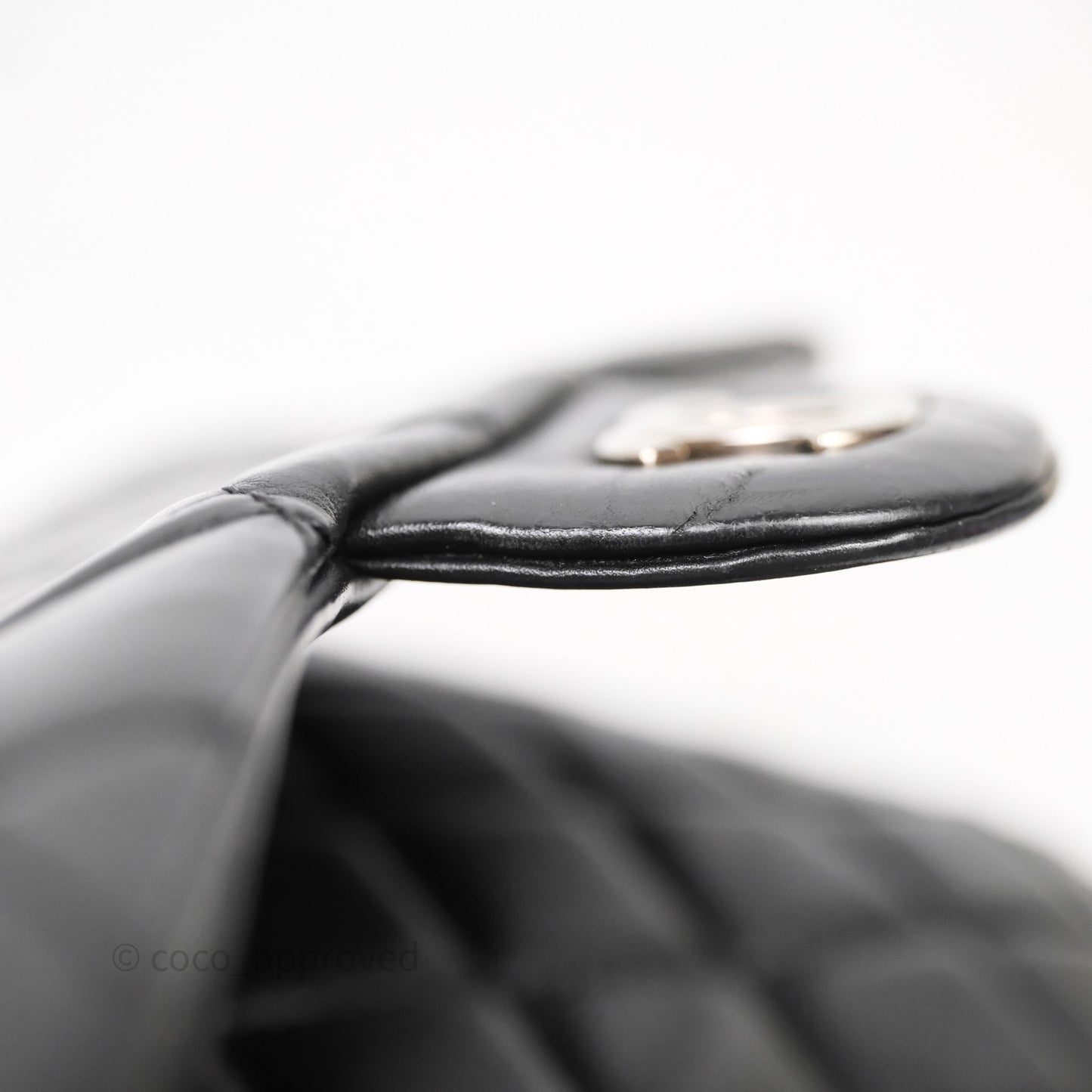 Chanel Quilted Flap Black Calfskin Silver Hardware