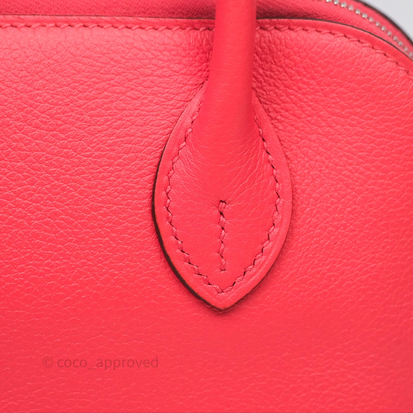 Hermès Bolide Mini 1923 Rose Texas 0E/ Cuivre 6C Evercolor Palladium Hardware