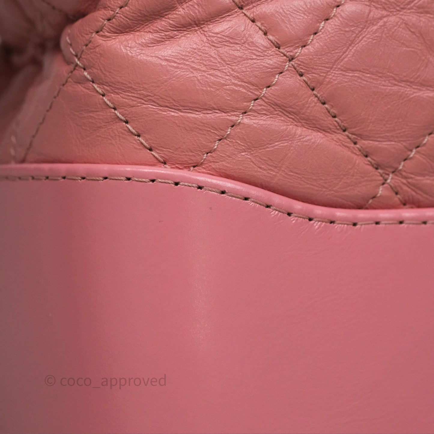 Chanel Large Gabrielle Hobo Pink Aged Calfskin Mixed Hardware 19S