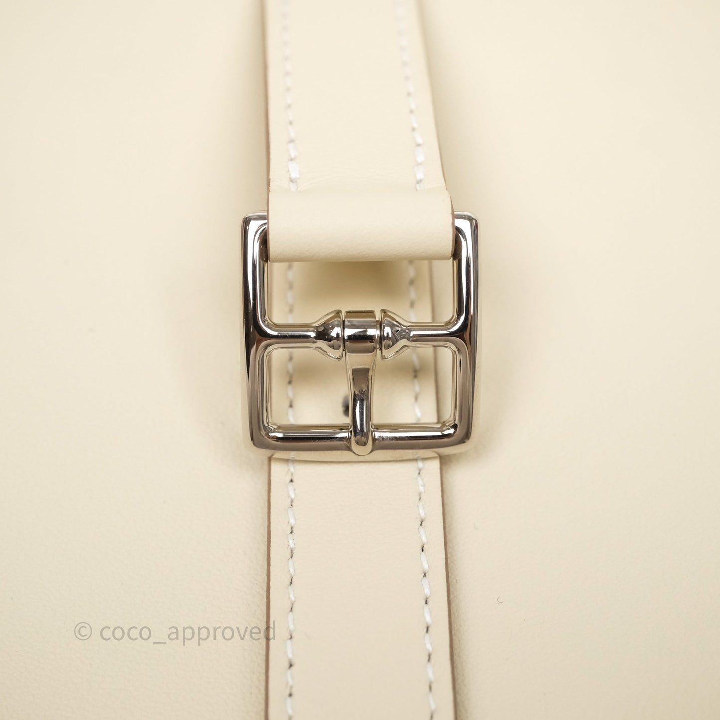 Hermès Halzan 22 Mini Craie 10 Swift Palladium Hardware