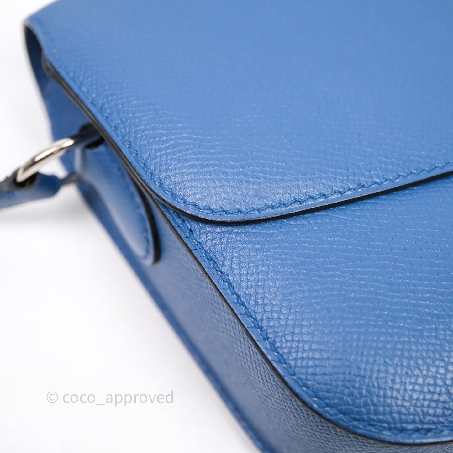Hermès Cherche-Midi R2 Bleu Agate Epsom Palladium Hardware