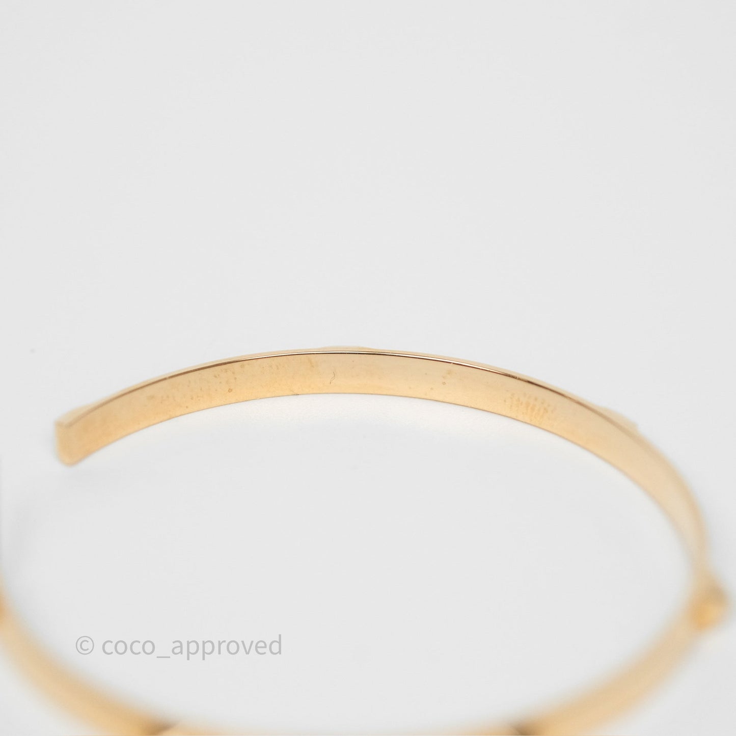 Hermès Mini Clous Hoop Earrings 18K Rose Gold