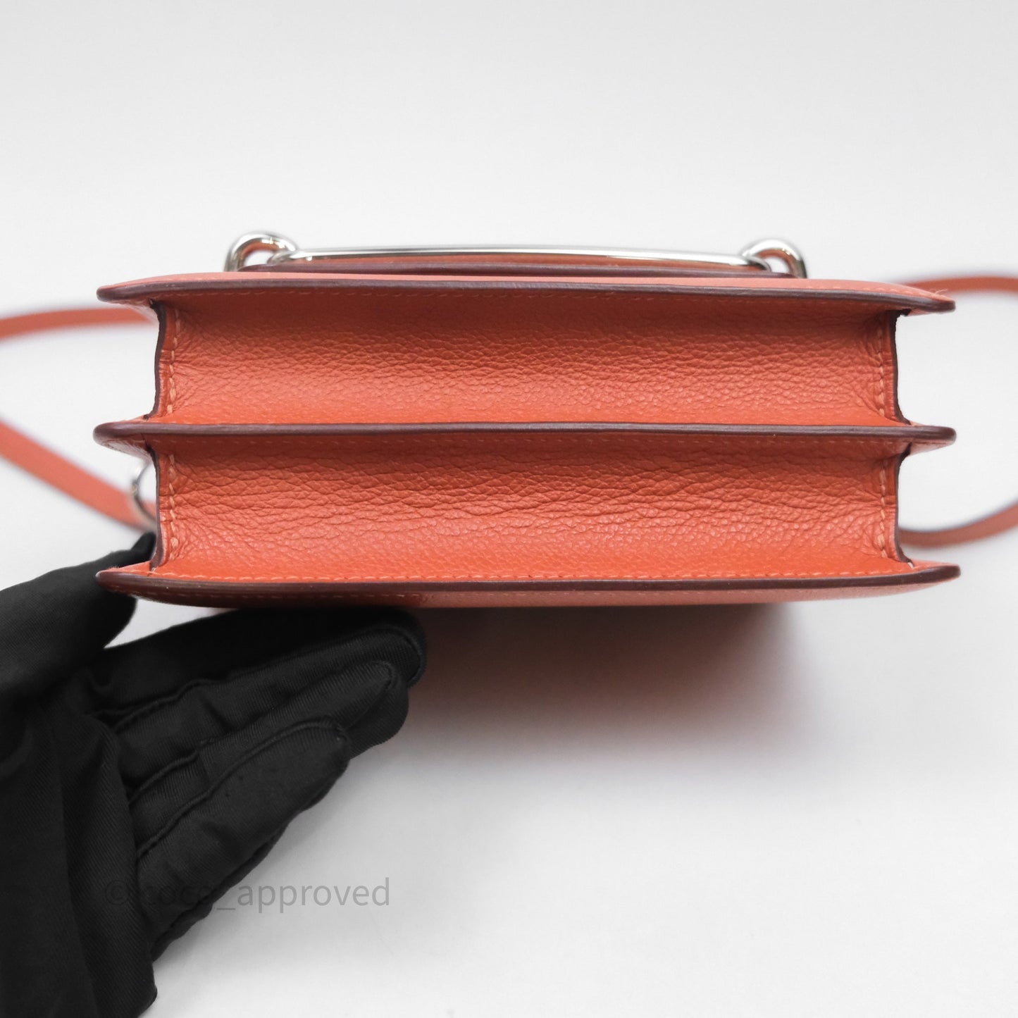 Hermès Roulis Mini 18 Evercolor AH Brush/ Rose Jaipur T5 Palladium Hardware