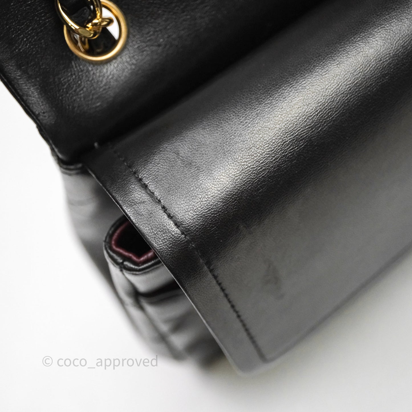Chanel Jumbo Double Flap Quilted Black Lambskin Gold Hardware⁣⁣