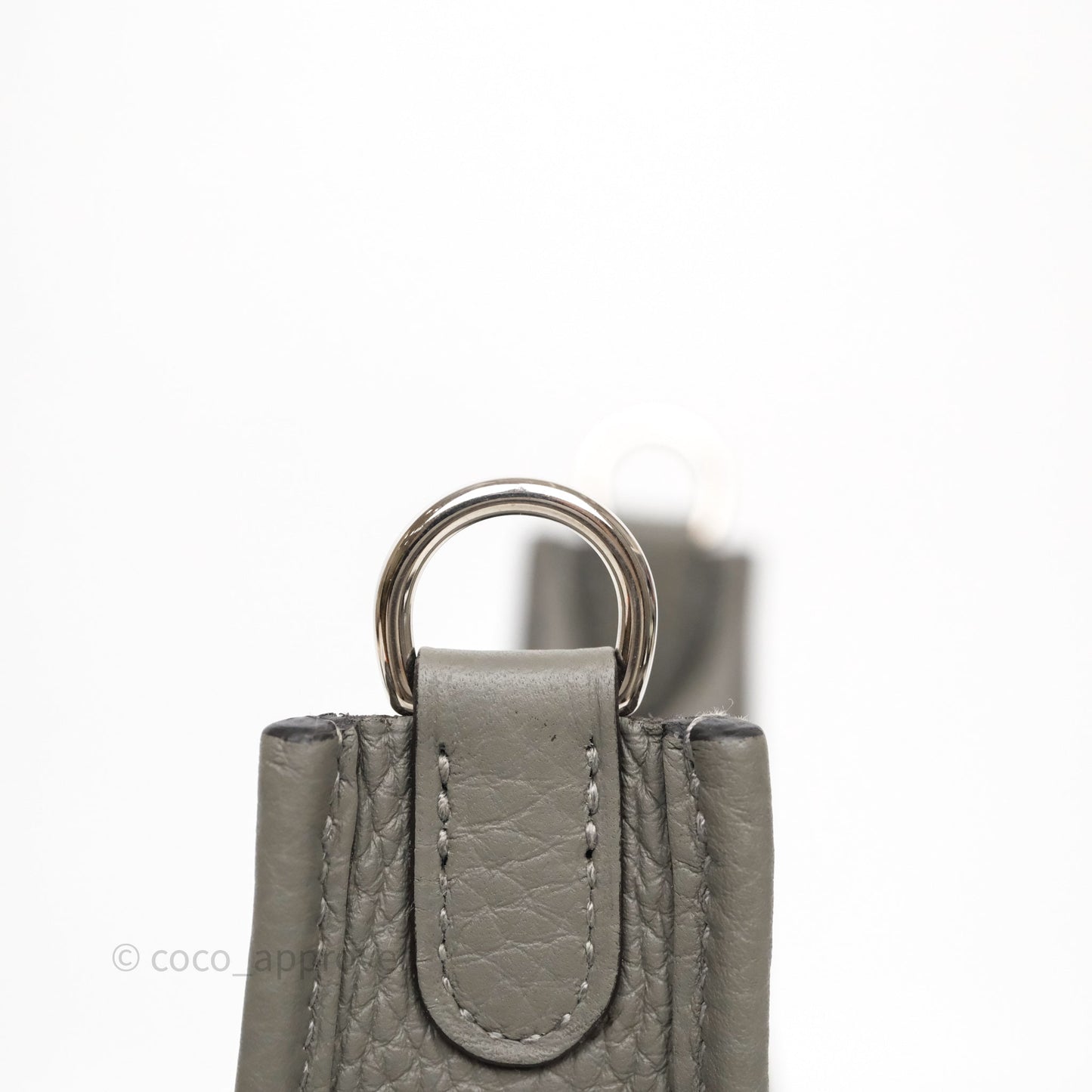 Hermès Mini Evelyne 16 Gris Meyer 0L Clemence Palladium Hardware