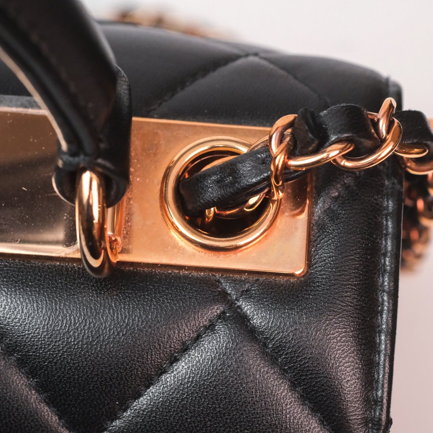 Chanel Trendy CC Small Black Lambskin Rose Gold Hardware