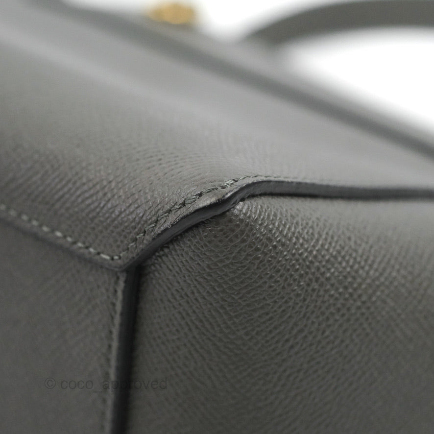 Celine Nano Belt Bag Grey Grained Calfskin Gold Hardware