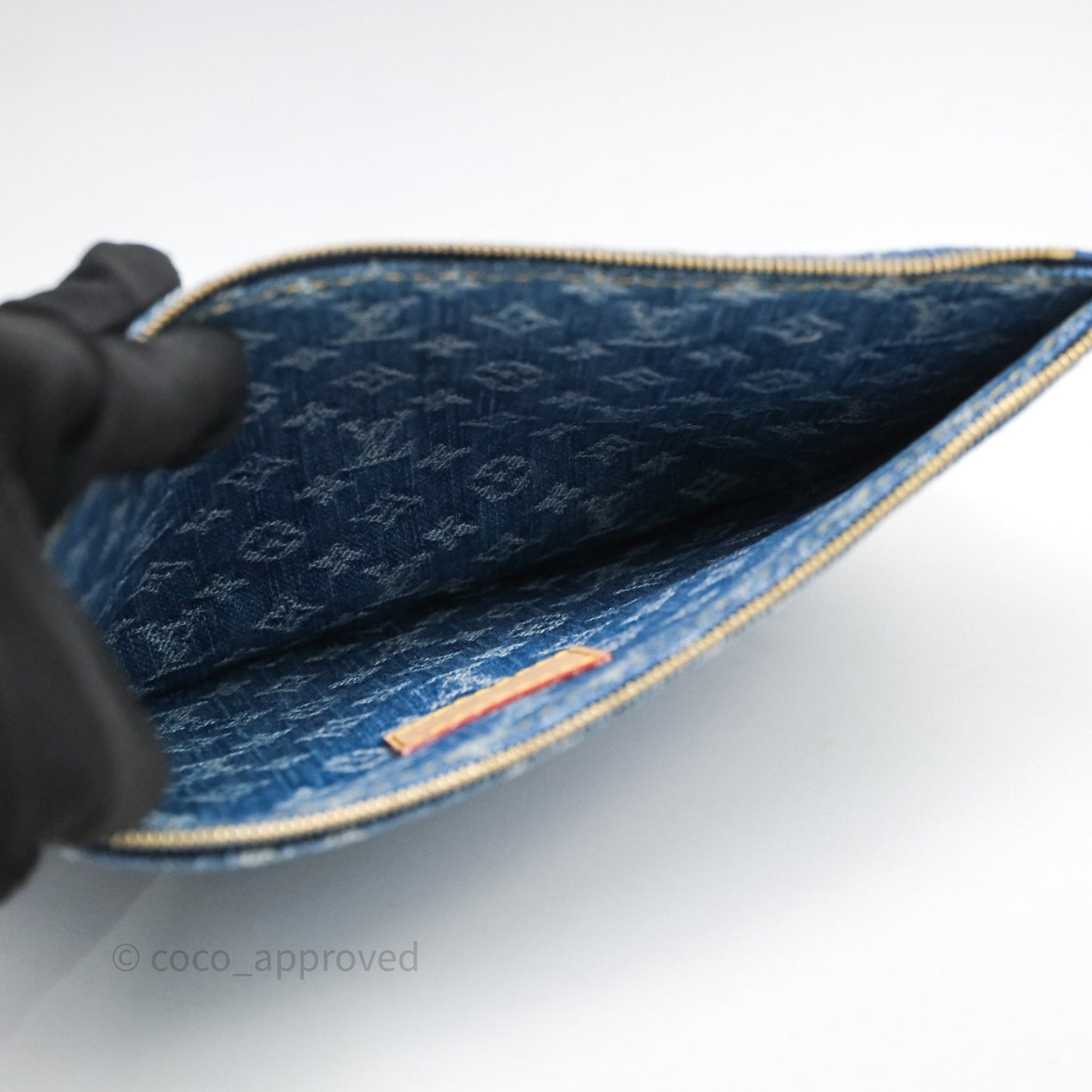 Louis Vuitton CarryAll MM Denim Blue Monogram