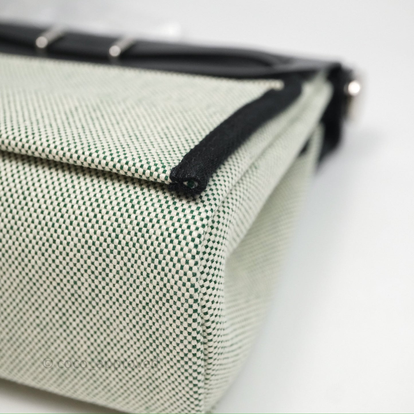 Hermès Herbag Zip 20 MinI Vert Moyen 65 Noir 89 Palladium Hardware