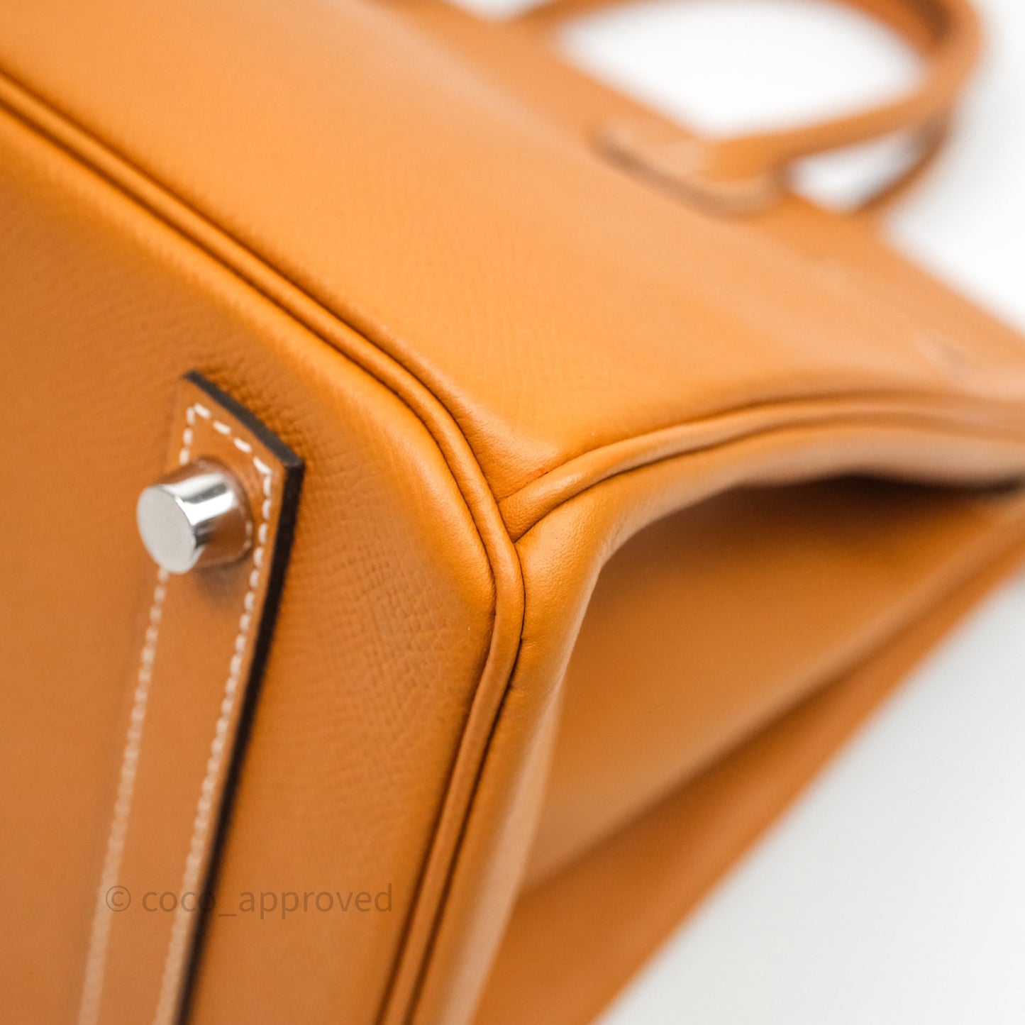 Hermes Birkin 30 Toffee Epsom Palladium Hardware