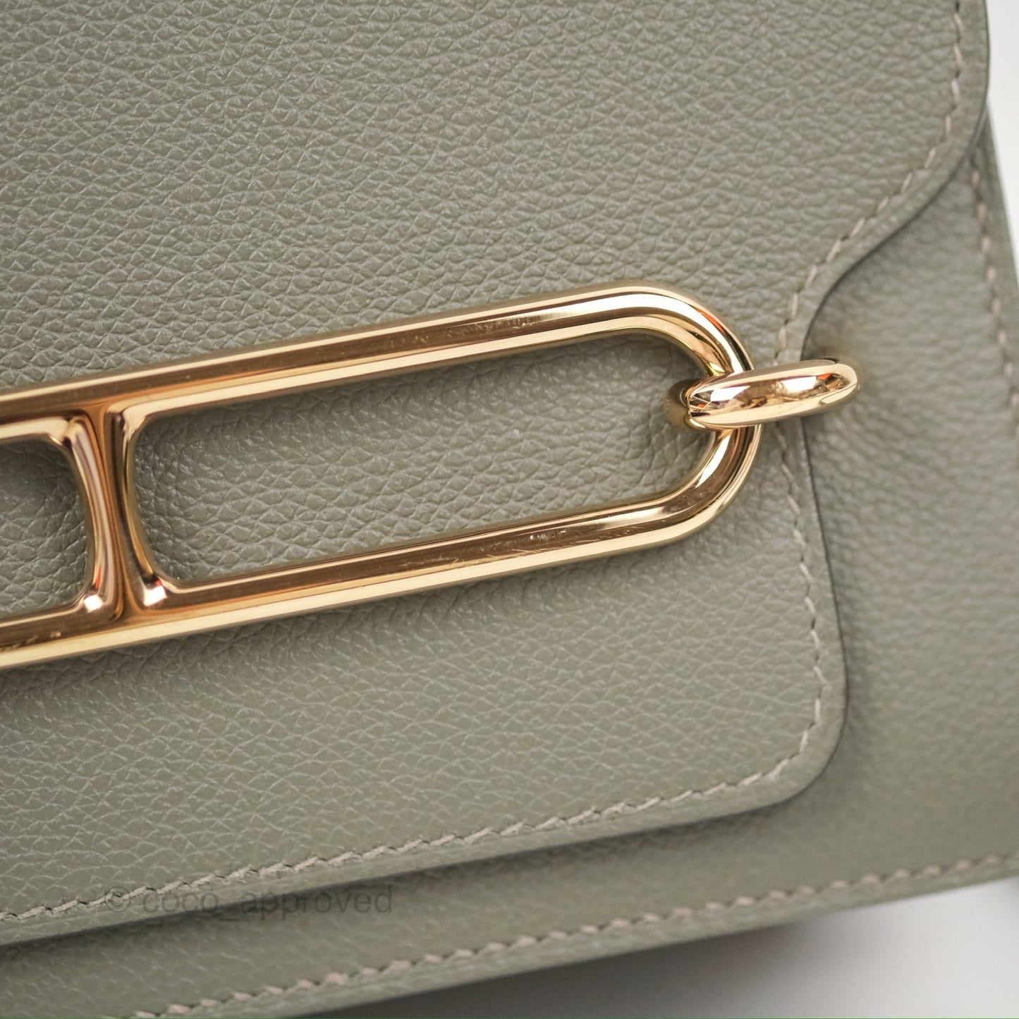 Hermès Roulis Mini 18 Gris Meyer 0L Evercolor Permabrass Hardware