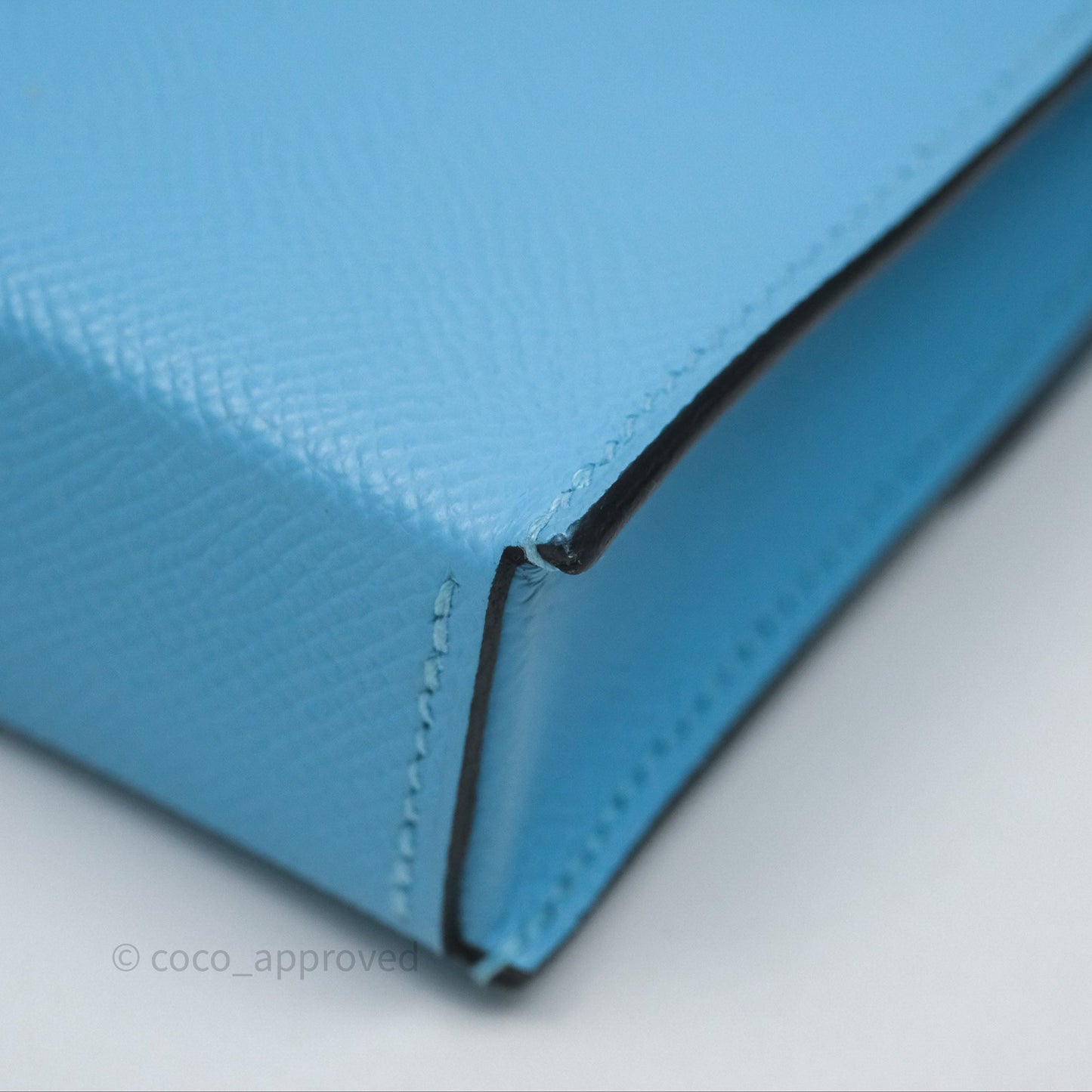 Hermès Hermesnap Wallet Epsom Celeste 7N Palladium Hardware