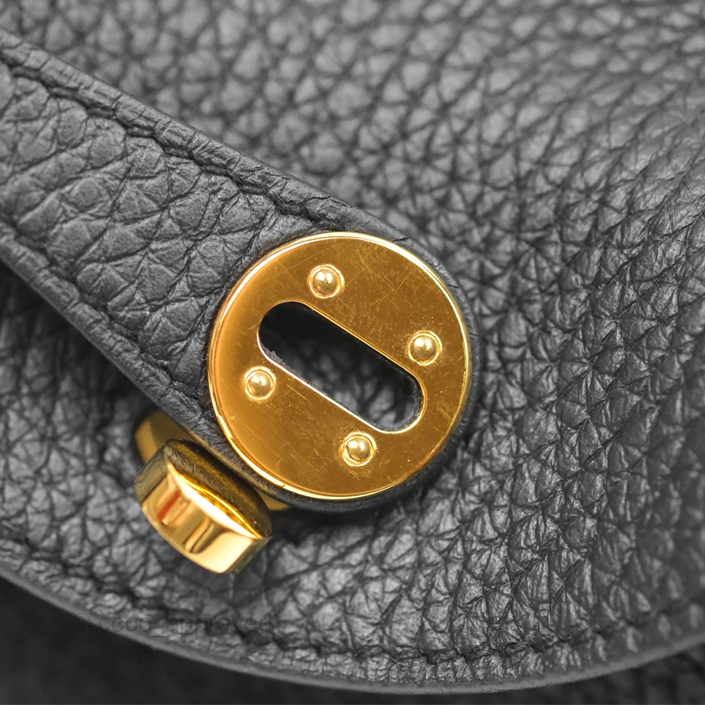 Hermès Mini Lindy 20 Noir 89 Clemence Gold Hardware