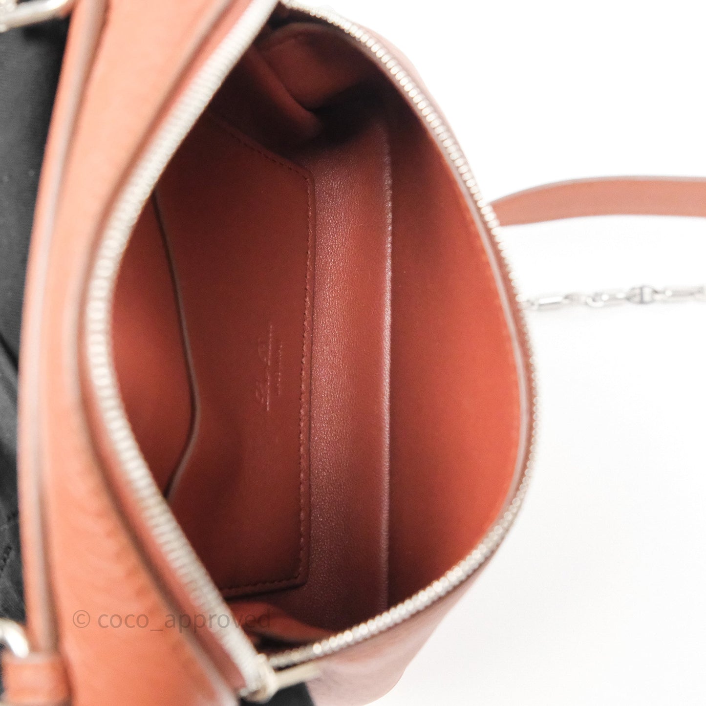 Loro Piana Extra Pocket Mini Pouch Kummel Grained Calfskin