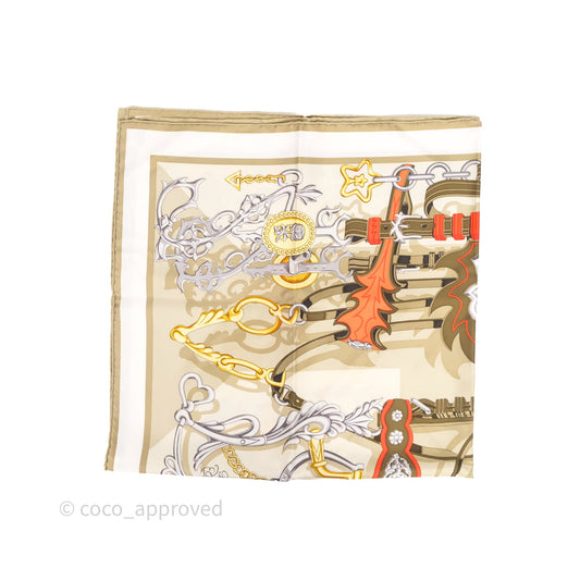 Hermes Brides Et Destin 90 Silk Scarf Vert