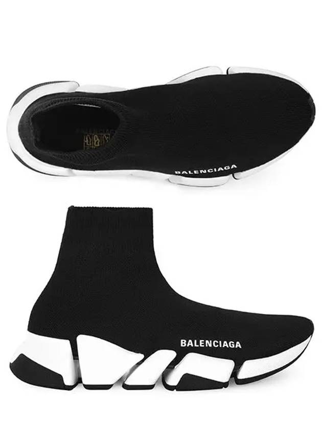 Luxury Balenciaga Speed 2.0 High Top Sneakers Black